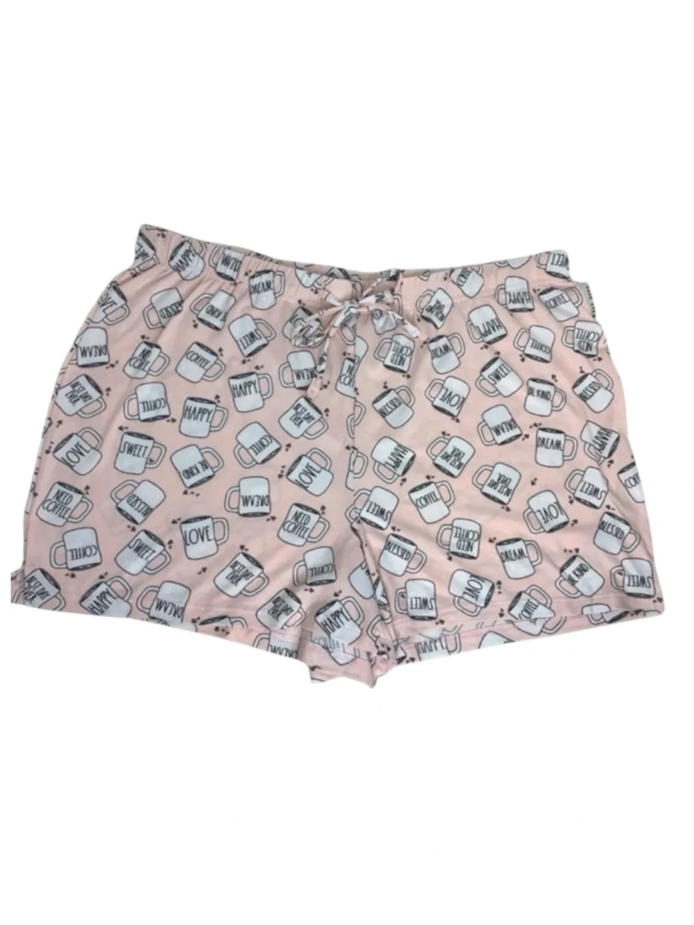 RAE DUNN Coffee Mug Print Sleep Shorts in Pink Size XL — SUPER SOFT!!! - Picture 4 of 13